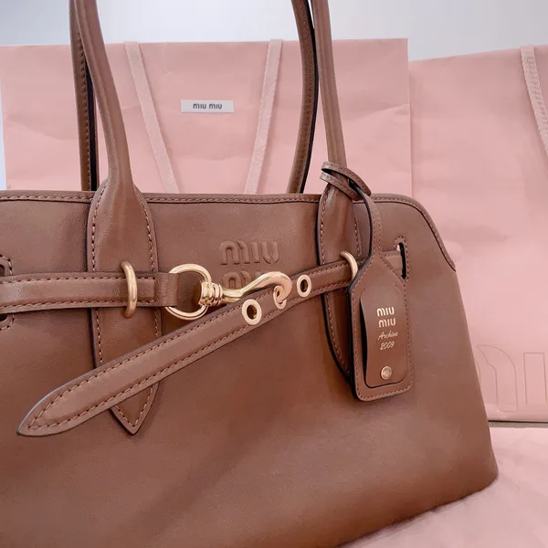 Miu Miu Aventure Leather Bag — Brown product view 5