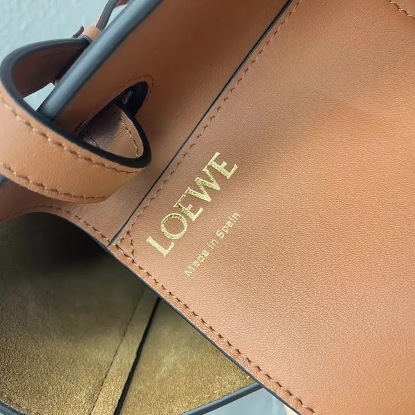 Loewe Anagram Small Tote In Brown Classic Calfskin product view 10