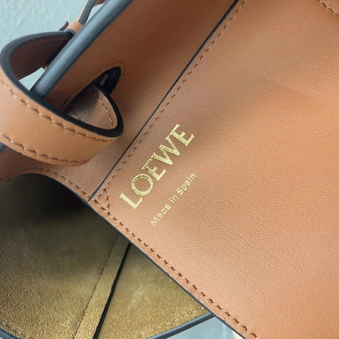 Loewe Anagram Small Tote In Brown Classic Calfskin product view 10