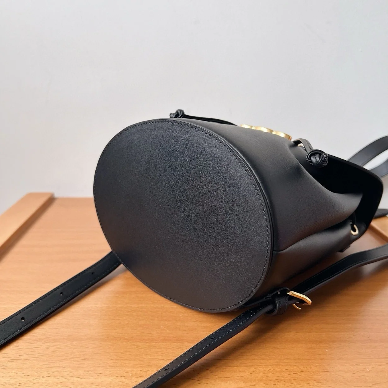 Celine Bonnie Backpack in Black Calfskin product view 5