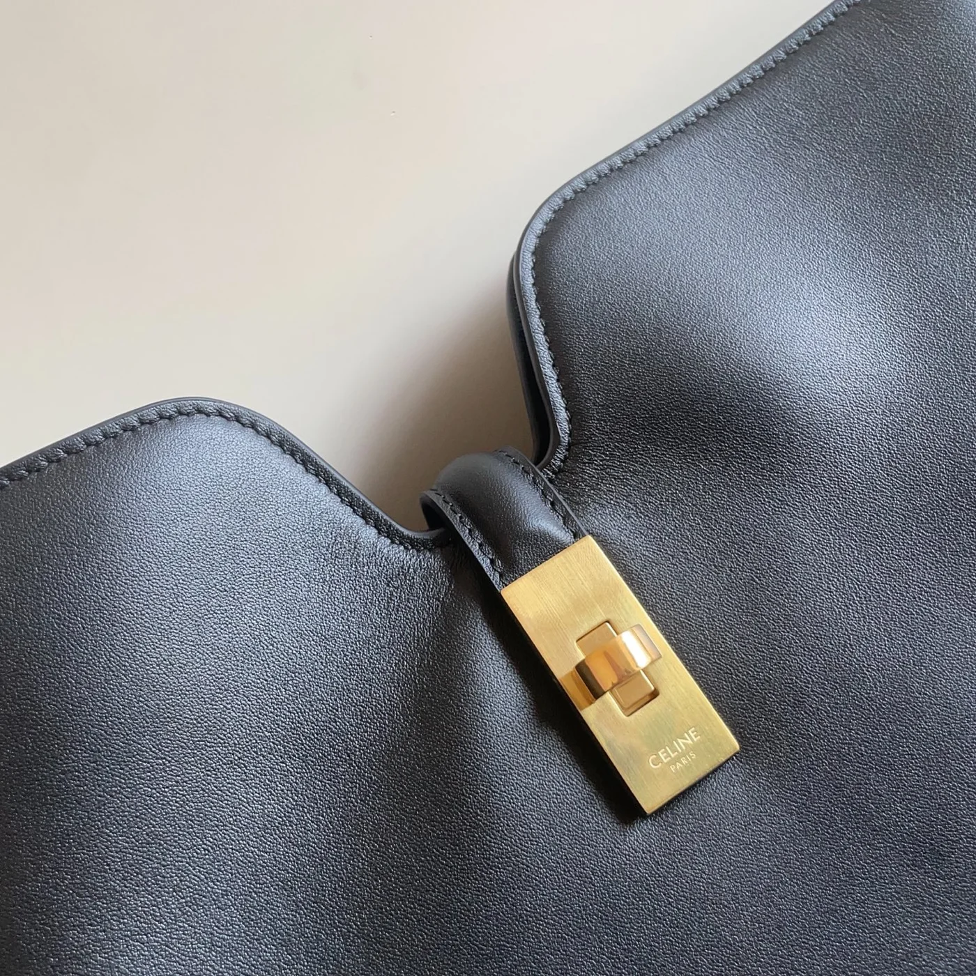 Celine Medium Camille 16 Soft Bag In Smooth Calfskin — Black product view 4