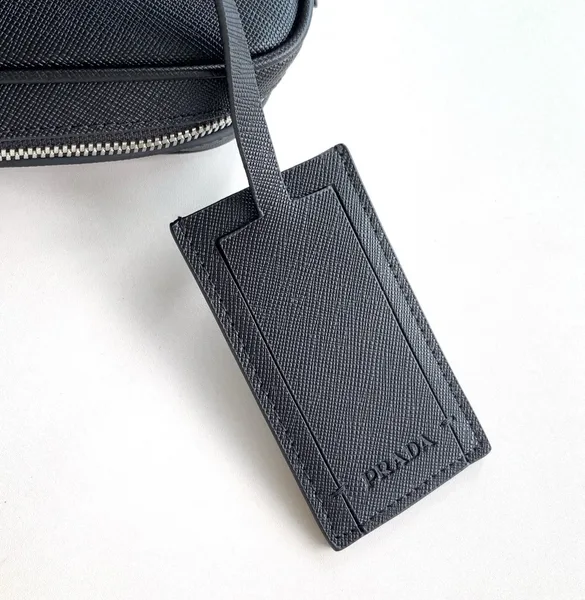 Prada Briefcase in Black Saffiano Leather product view 5