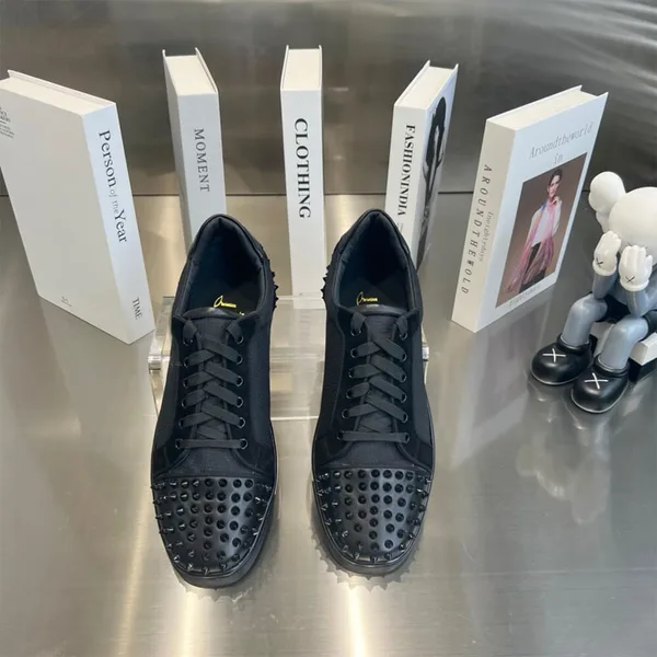 Christian Louboutin Vieira 2 Studded Sneakers Black product view 3