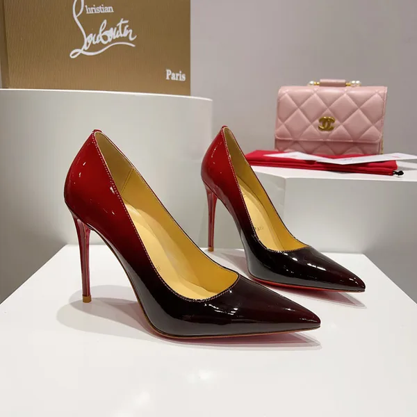Christian Louboutin Kate Patent Pumps Burgundy product view 4