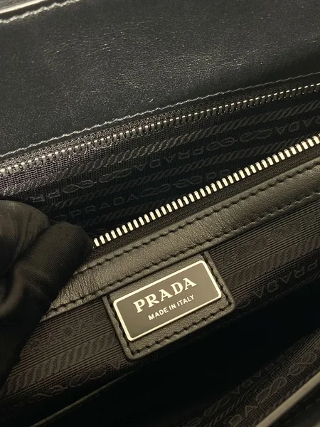 Prada Briefcase in Blue Saffiano Leather product view 6