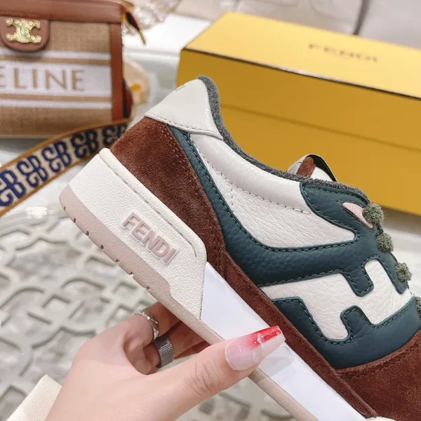 Fendi Match 2024 Sneakers White & Green product view 7