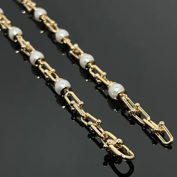 Tiffany & Co. HardWear Pearl-Effect Link Necklace Gold-Tone product photo