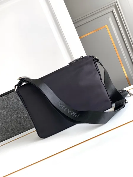 Prada Crossbody Bag in Black Re-Nylon product view 4