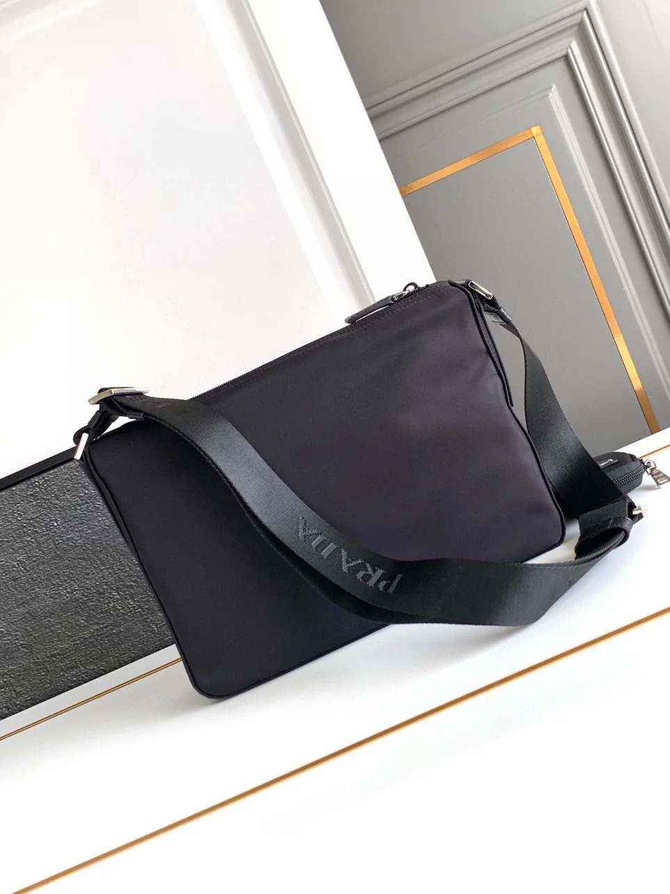 Prada Crossbody Bag in Black Re-Nylon product view 4