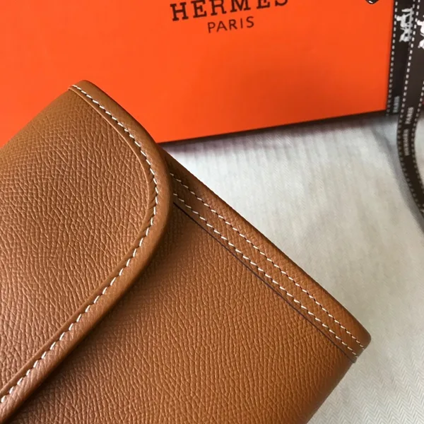 Hermes Jige Elan 29 Clutch Bag In Gold Epsom Leather product view 3