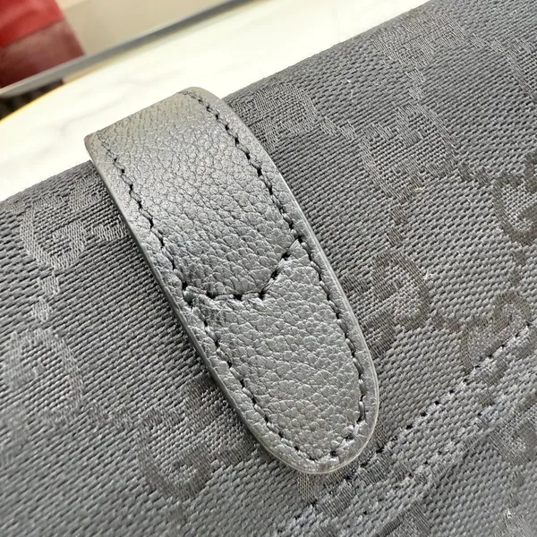 Gucci Jackie Small Shoulder Bag — Black Jacquard with Silver-Tone Hardware product view 14