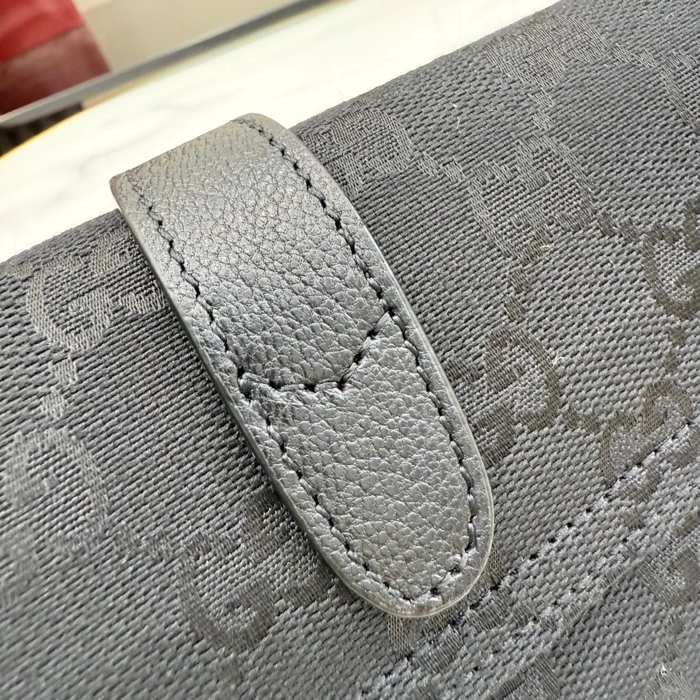 Gucci Jackie Small Shoulder Bag — Black Jacquard with Silver-Tone Hardware product view 14