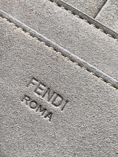 Fendi C’mon Small Bag in Grey Calfskin product view 8