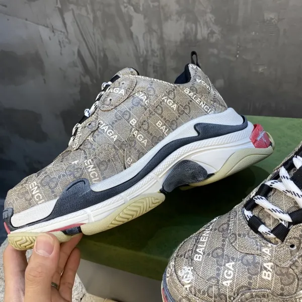 Gucci x Balenciaga Triple S Beige Sneakers product view 4