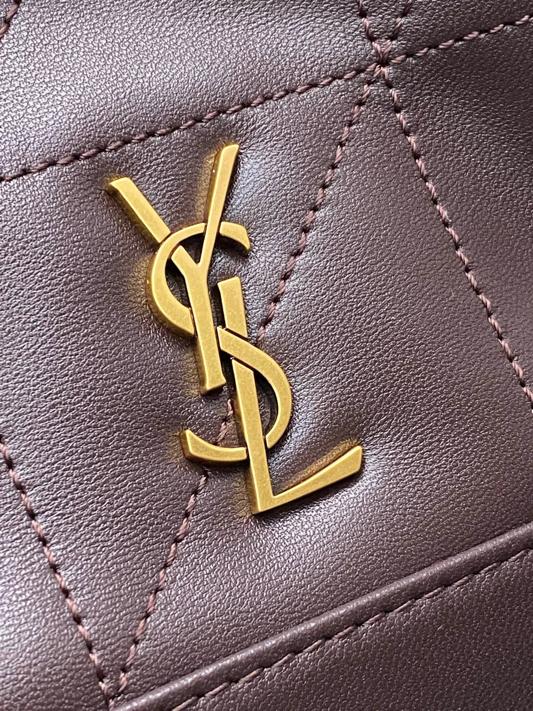 Saint Laurent Jamie Mini Shoulder Pouch — Dark Brown product view 5