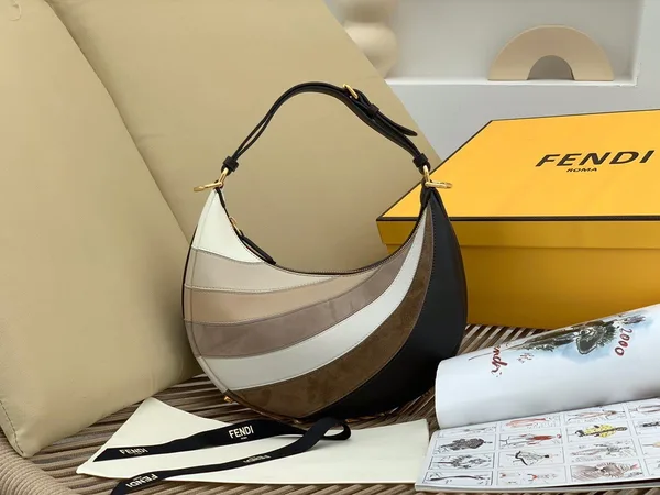 Fendi Fendigraphy Small Hobo Bag In Inlaying Leather product view 10