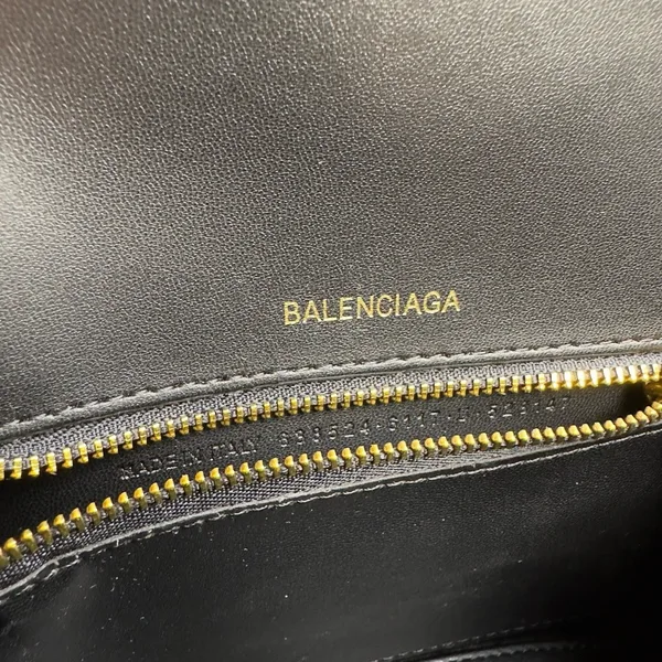Balenciaga Hourglass Small Bag in Black Box Calfskin product view 8