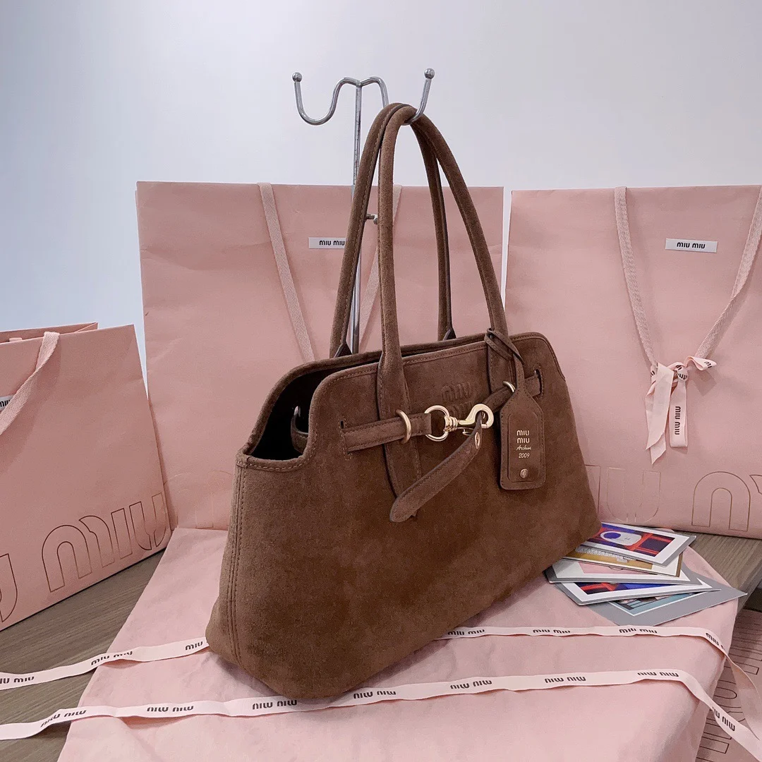 Miu Miu Aventure Suede Bag — Brown product view 2