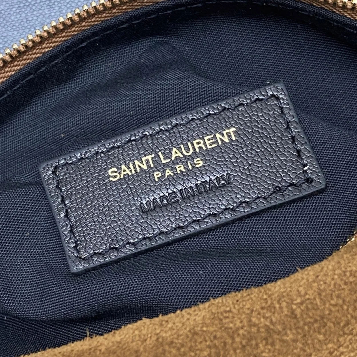 Saint Laurent Amalia Mini Hobo Bag in Brown Suede Calfskin product view 9