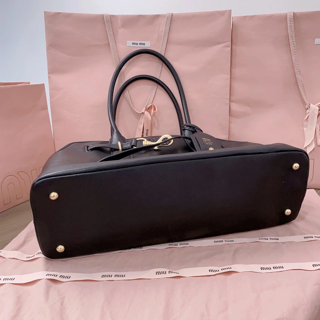Miu Miu Aventure Leather Bag — Black product view 4