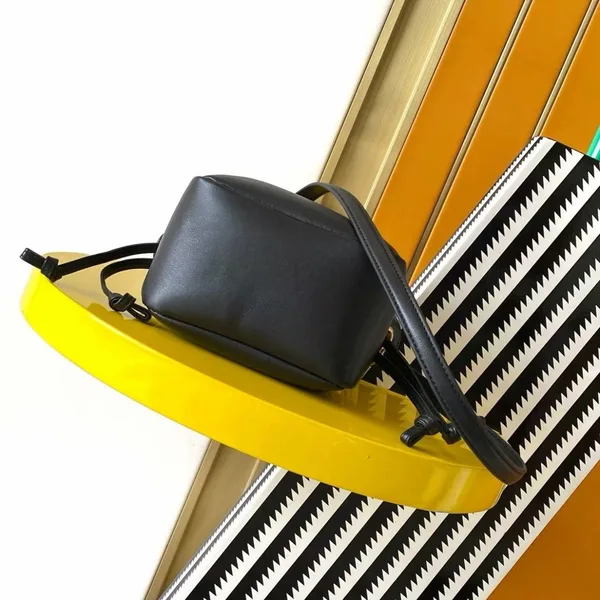 Saint Laurent Jamie Mini Shoulder Pouch in Black Lambskin product view 2