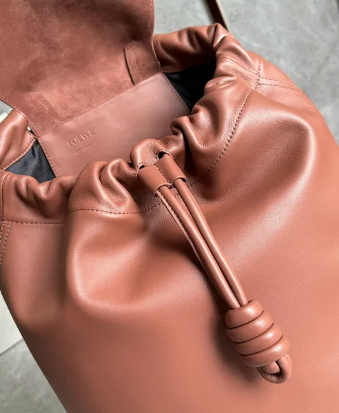 Loewe Flamenco Backpack in Brownie Supple Calfskin product view 2