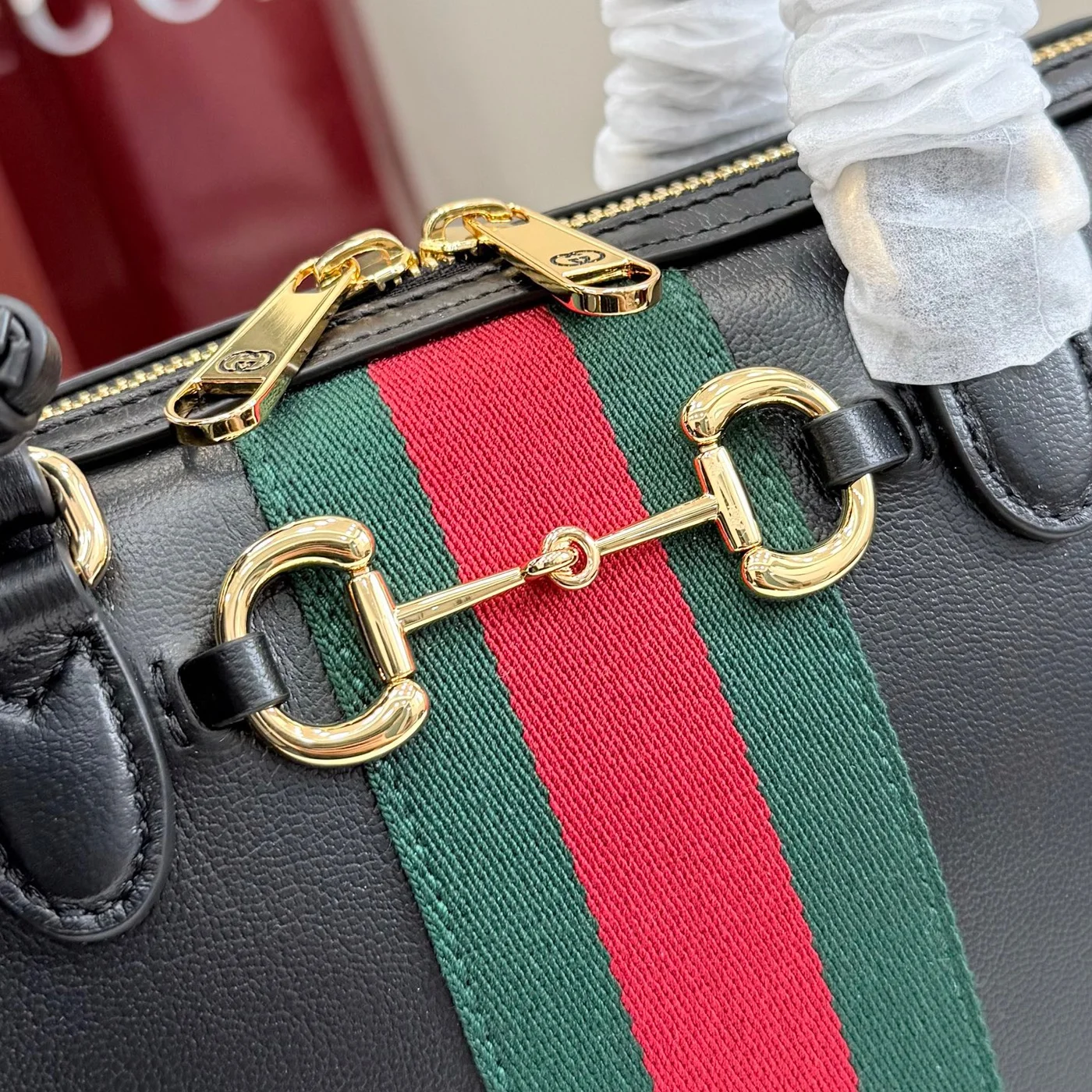 Gucci Borsetto Medium Boston Bag — Black product view 5