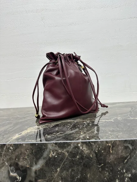 Celine Small Crystal Pouch — Burgundy product view 4