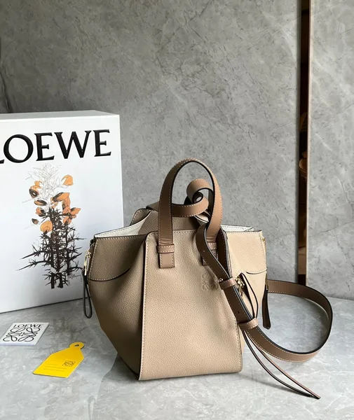 Loewe Compact Hammock Bag in Sand Grained Calfskin product view 3
