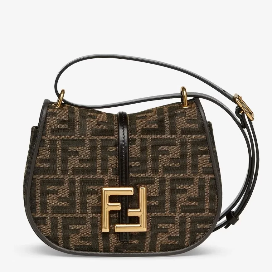 Fendi C’mon Small Bag in FF Jacquard Fabric product view 1