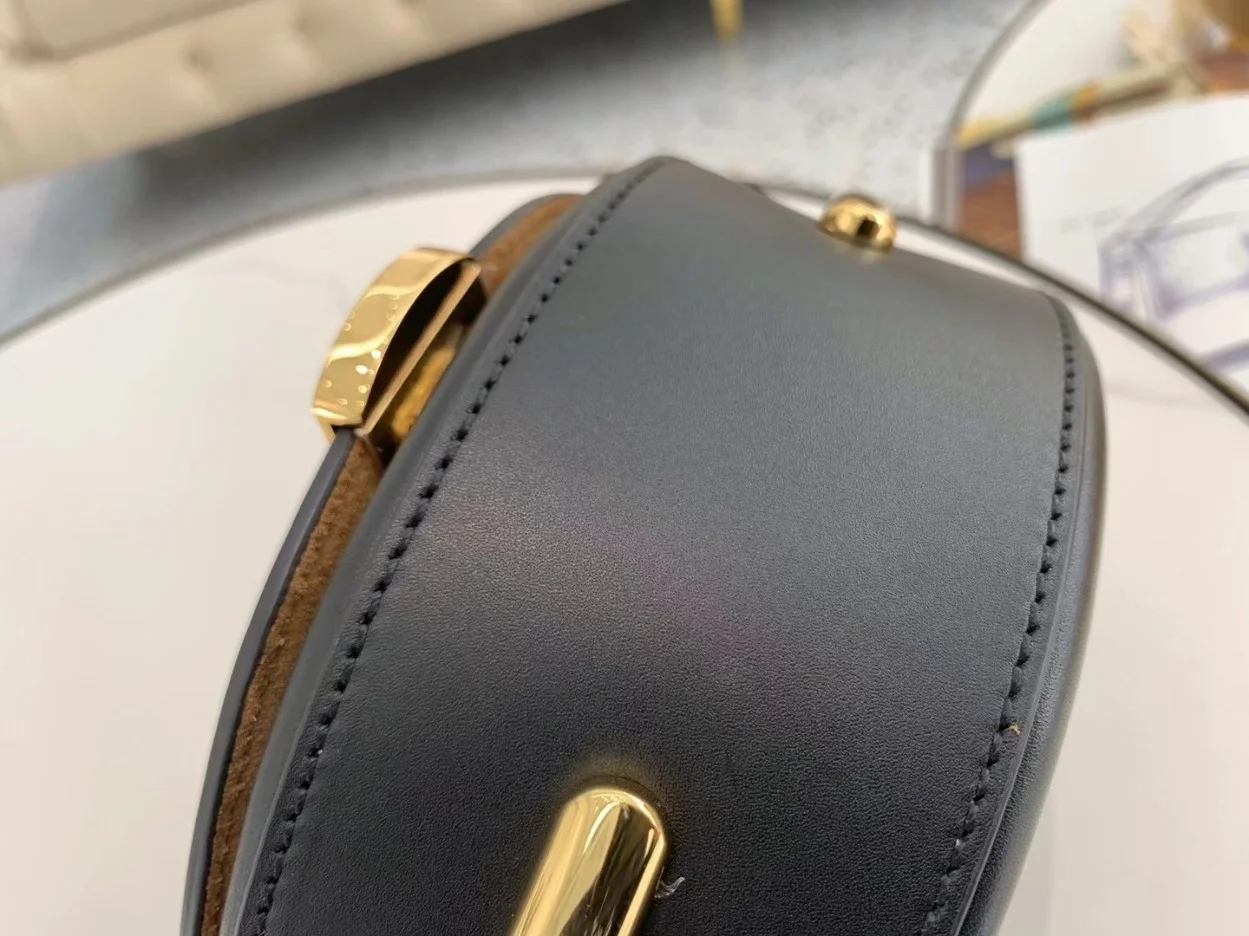 Fendi Moonlight Saddle Bag In Black Calfskin product view 7