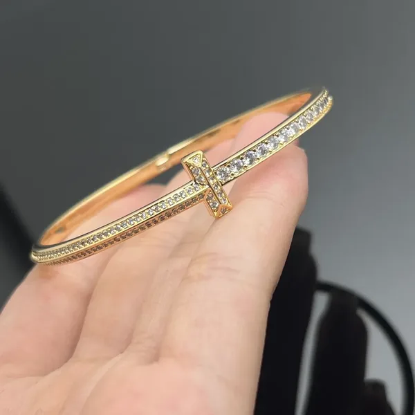 Tiffany & Co. T1 Slim Pavé-Effect Bangle Rose-Tone product photo