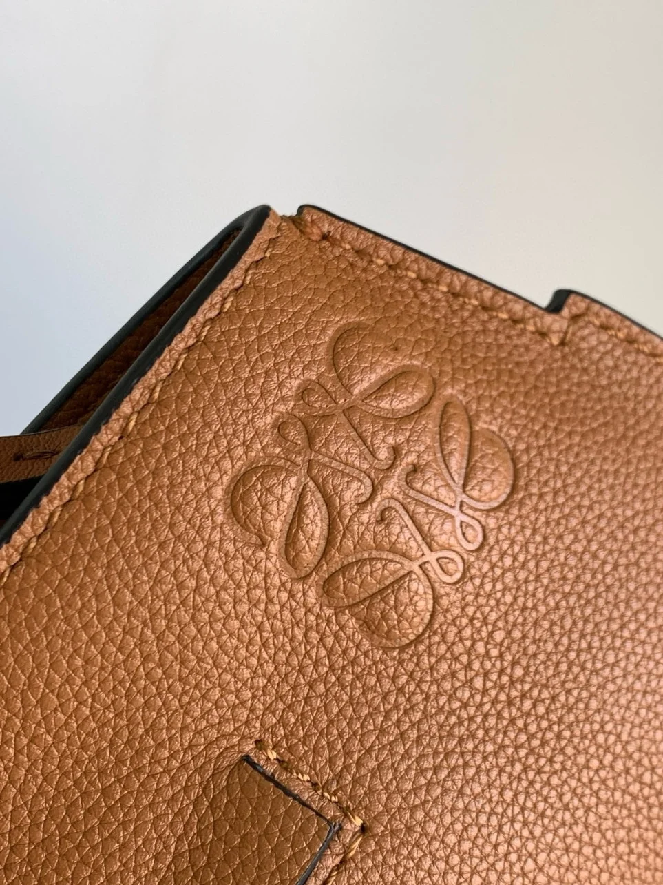 Loewe Anton Sling Bag in Brown Grained Calfskin product view 7
