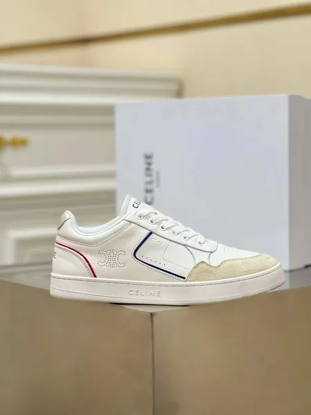 Celine Women’s CT-10 Low-top Sneakers in White Leather product view 3