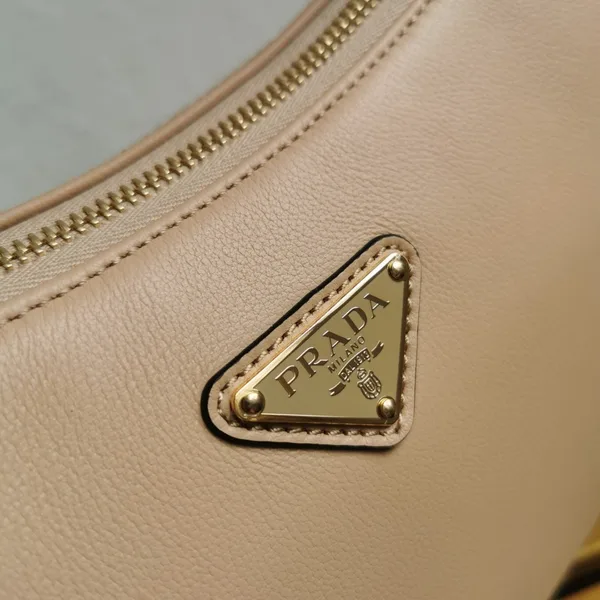 Prada Aimee Large Shoulder Bag in Travertine Leather product view 4