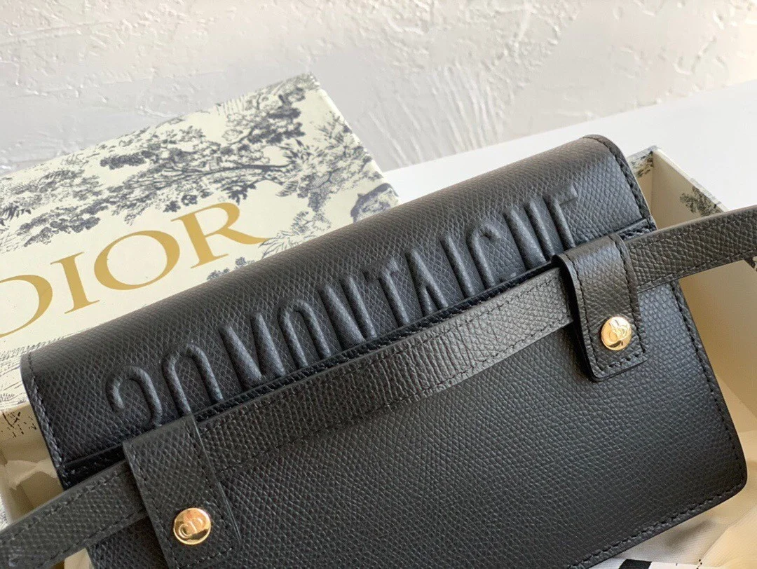 Dior 30 Montaigne 2 In 1 Belt Bag In Black Calfskin product view 7