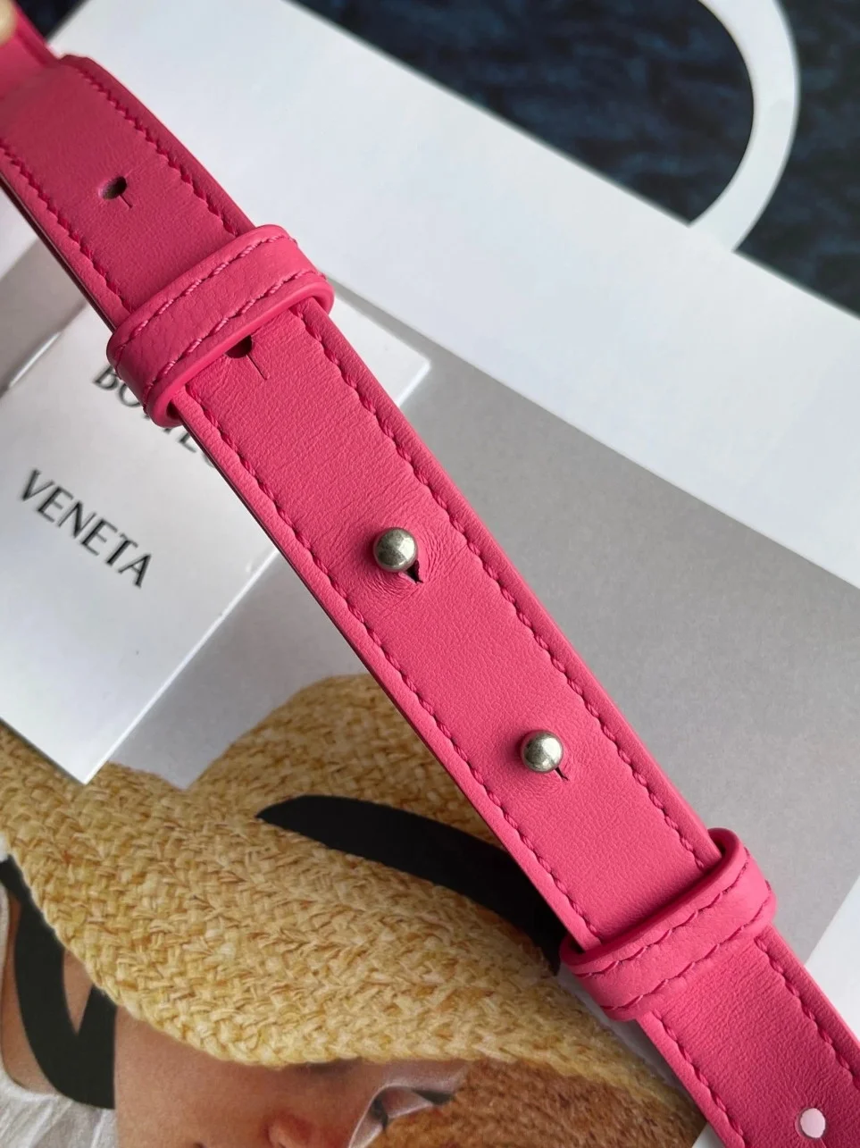 Bottega Veneta Candy Cassette Bag In Cranberry Lambskin product view 3