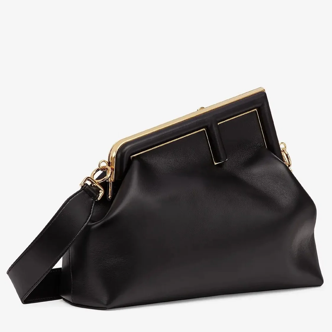 Fendi First Medium Bag In Black Nappa Leather product view 1