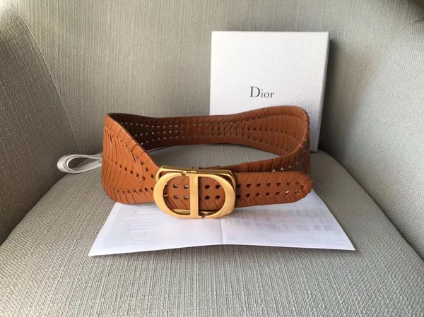 Dior 30 Montaigne 40MM Belt In Camel Calfskin product view 3