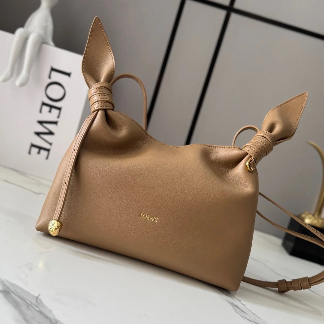 Loewe Mini Scarf Bag In Smooth Calfskin — Brown product view 1