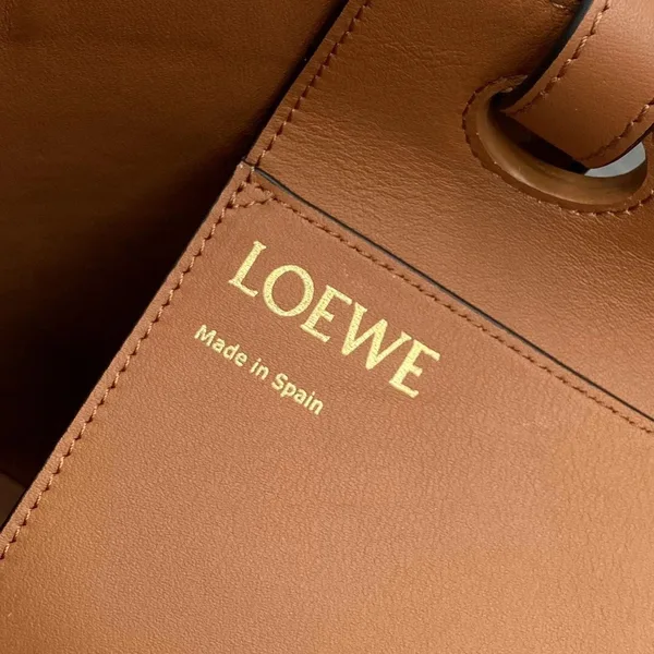 Loewe Anagram Small Tote In Jacquard and Calfskin product view 7