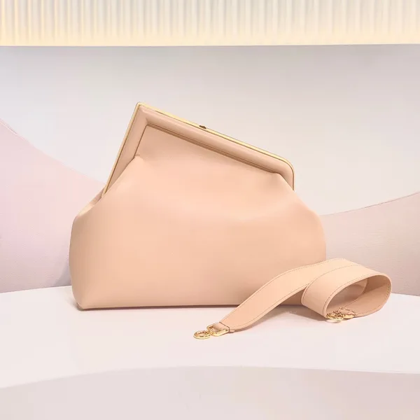 Fendi First Medium Bag In Powder Pink Nappa Leather product view 4