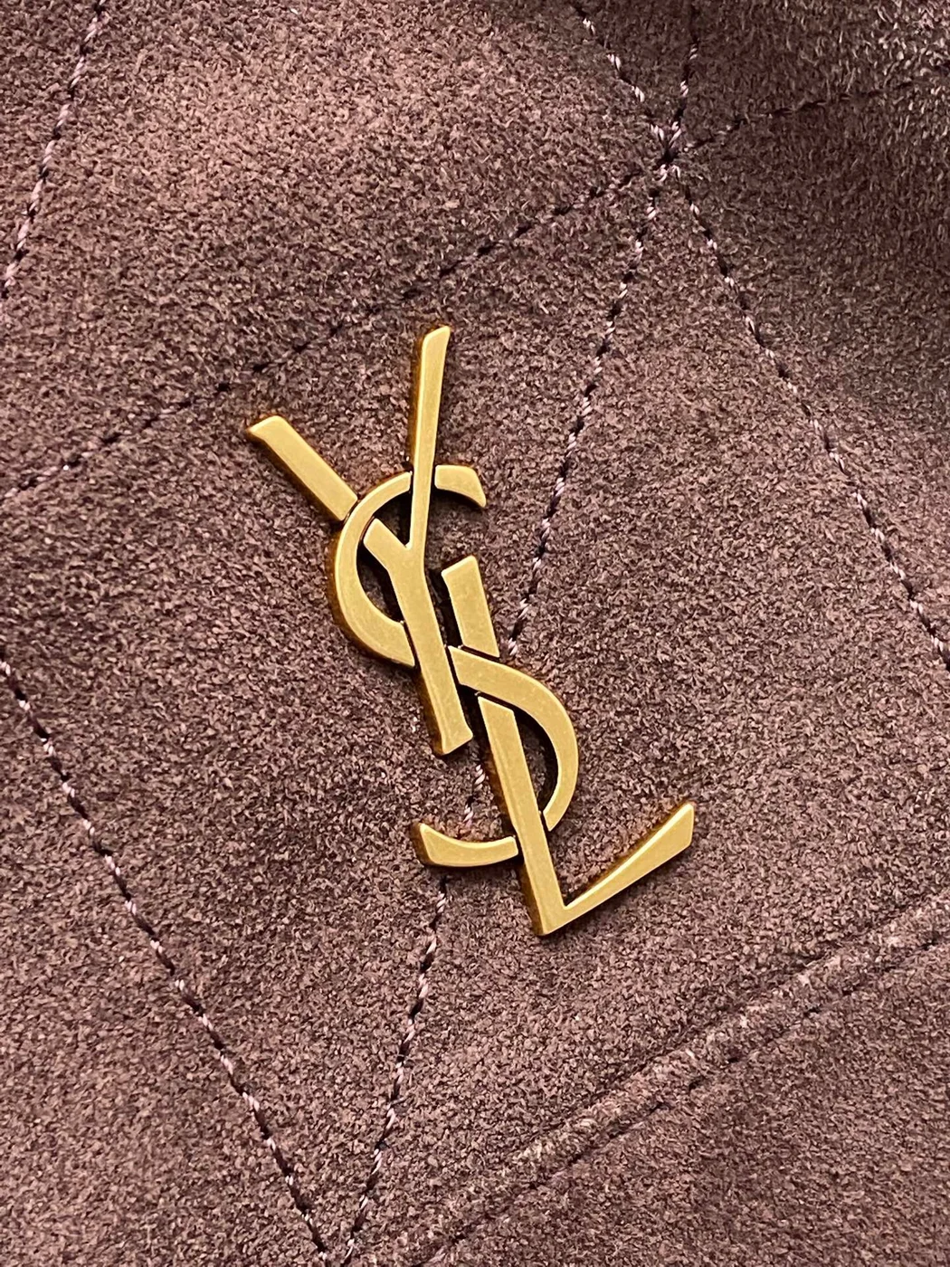 Saint Laurent Jamie Mini Shoulder Pouch — Dark Brown Suede product view 5