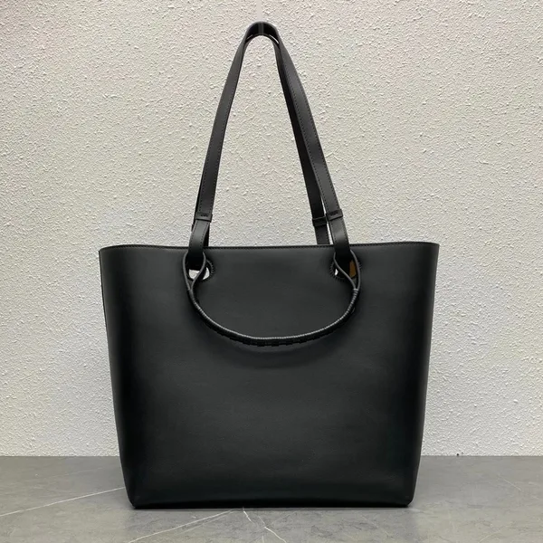 Loewe Anagram Medium Tote Bag In Black Calfskin product view 10