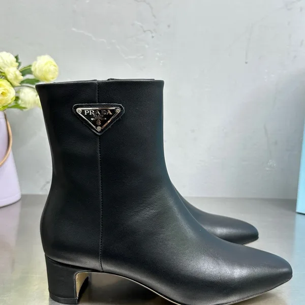 Prada Ankle Boots 55mm in Black Leather product view 10