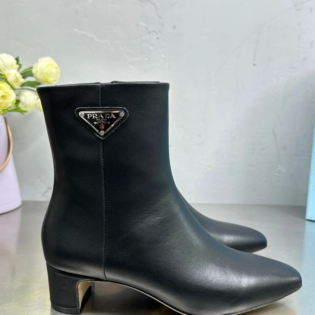 Prada Ankle Boots 55mm in Black Leather product view 10