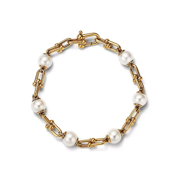 Tiffany & Co. HardWear Pearl-Effect Link Bracelet Gold-Tone product view 2