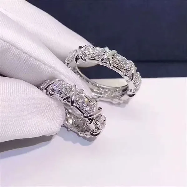 Tiffany & Co. Edge Cross Pavé-Effect Ring Silver-Tone product photo