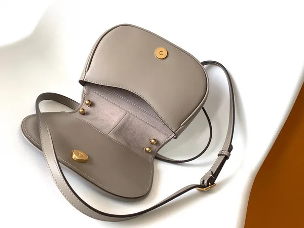 Fendi C’mon Small Bag in Grey Calfskin product view 3