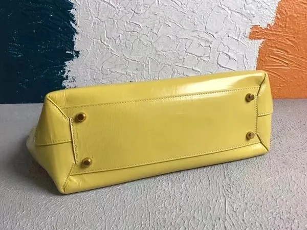 Bottega Veneta Arco Medium Bag In Yellow Intrecciato Leather product view 3